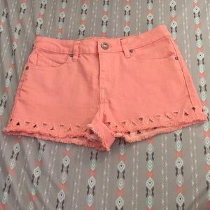 *BOGO 50%* Volcom highrise cutout coral shorts
